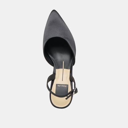 Dolce Vita Carel Onyx Satin High Heels