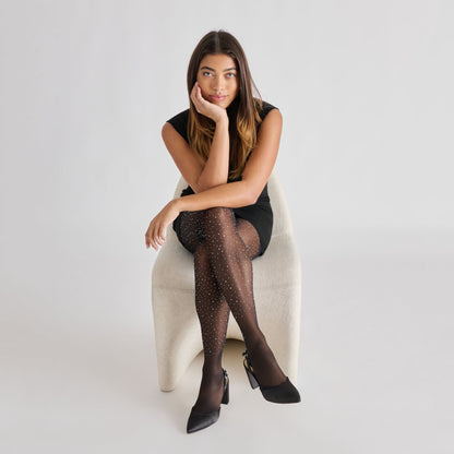 Dolce Vita Carel Onyx Satin High Heels