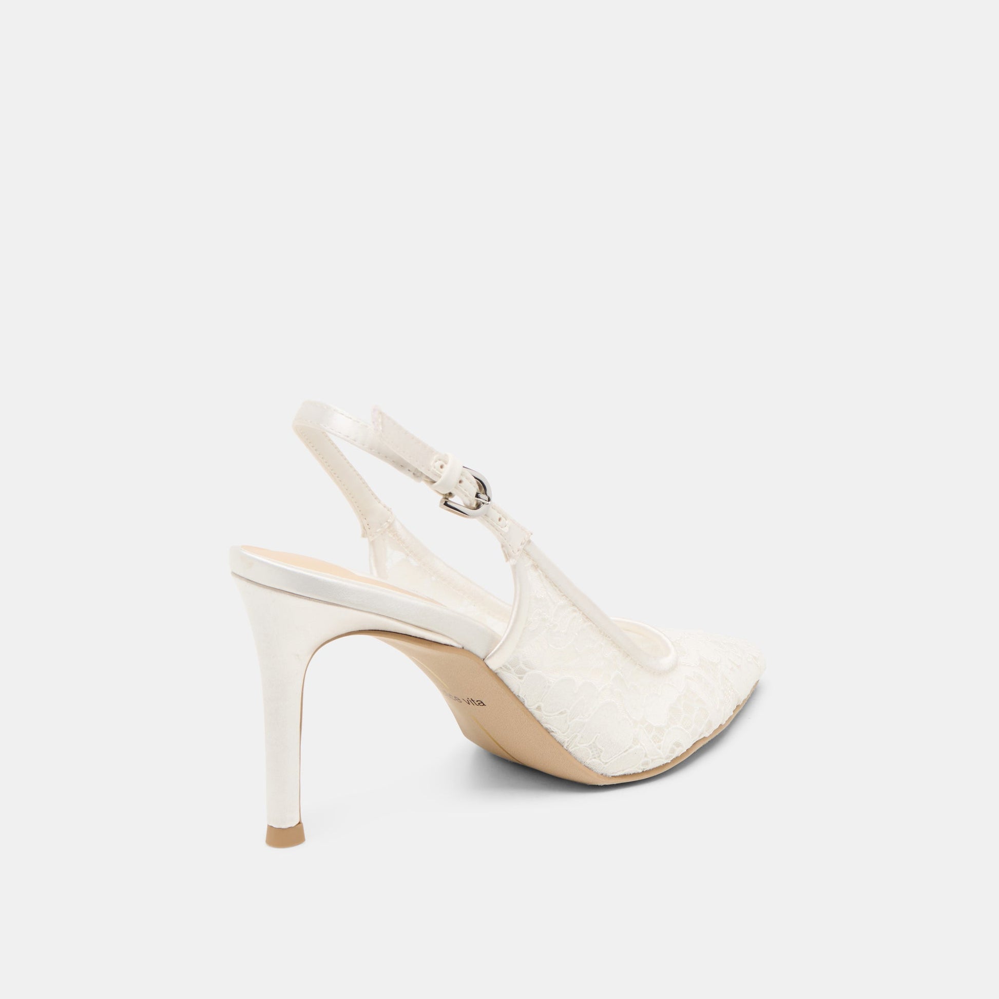 Dolce Vita Yami True White Lace Heels
