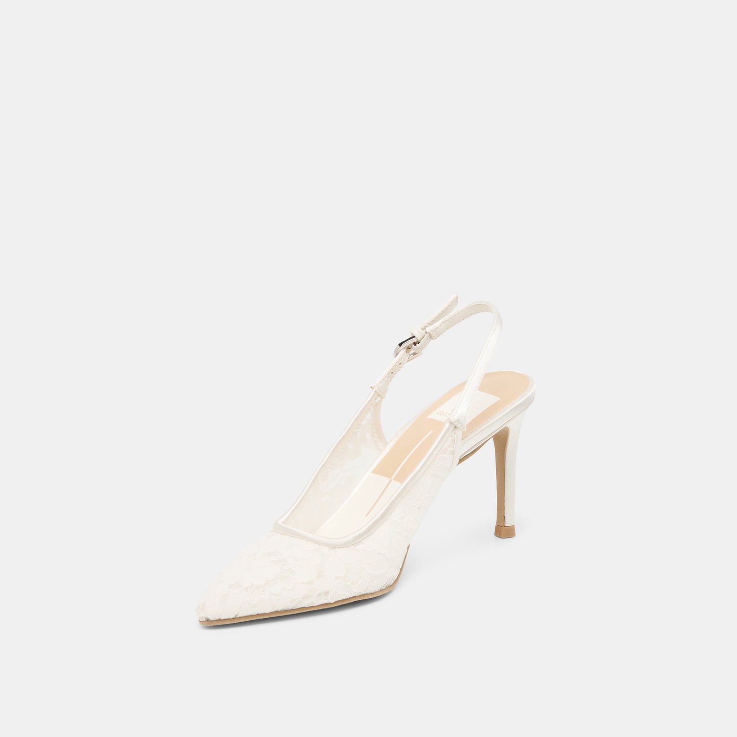 Dolce Vita Yami True White Lace Heels