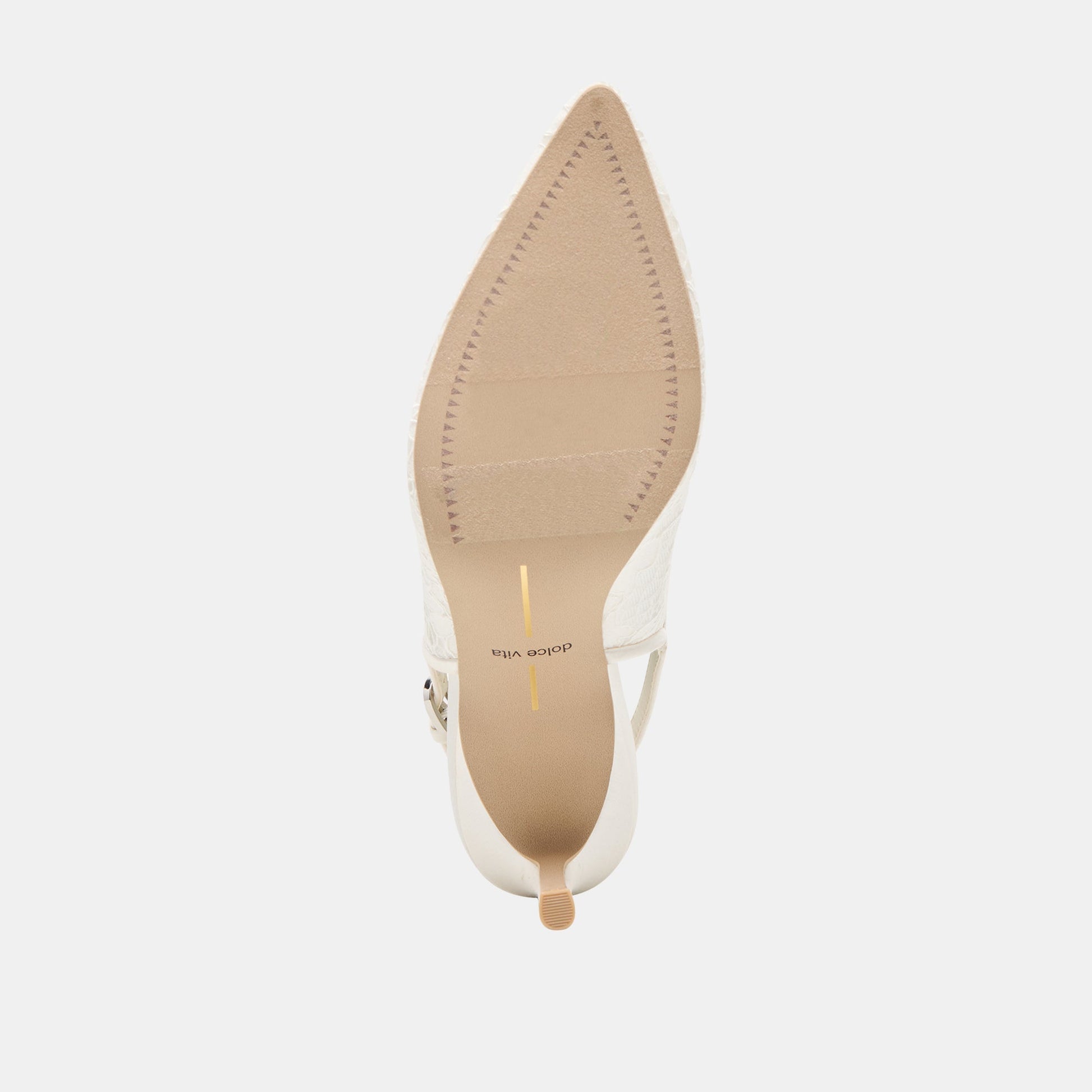 Dolce Vita Yami True White Lace Heels