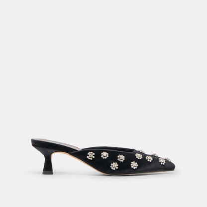 Dolce Vita Clara Nero Velvet Heels