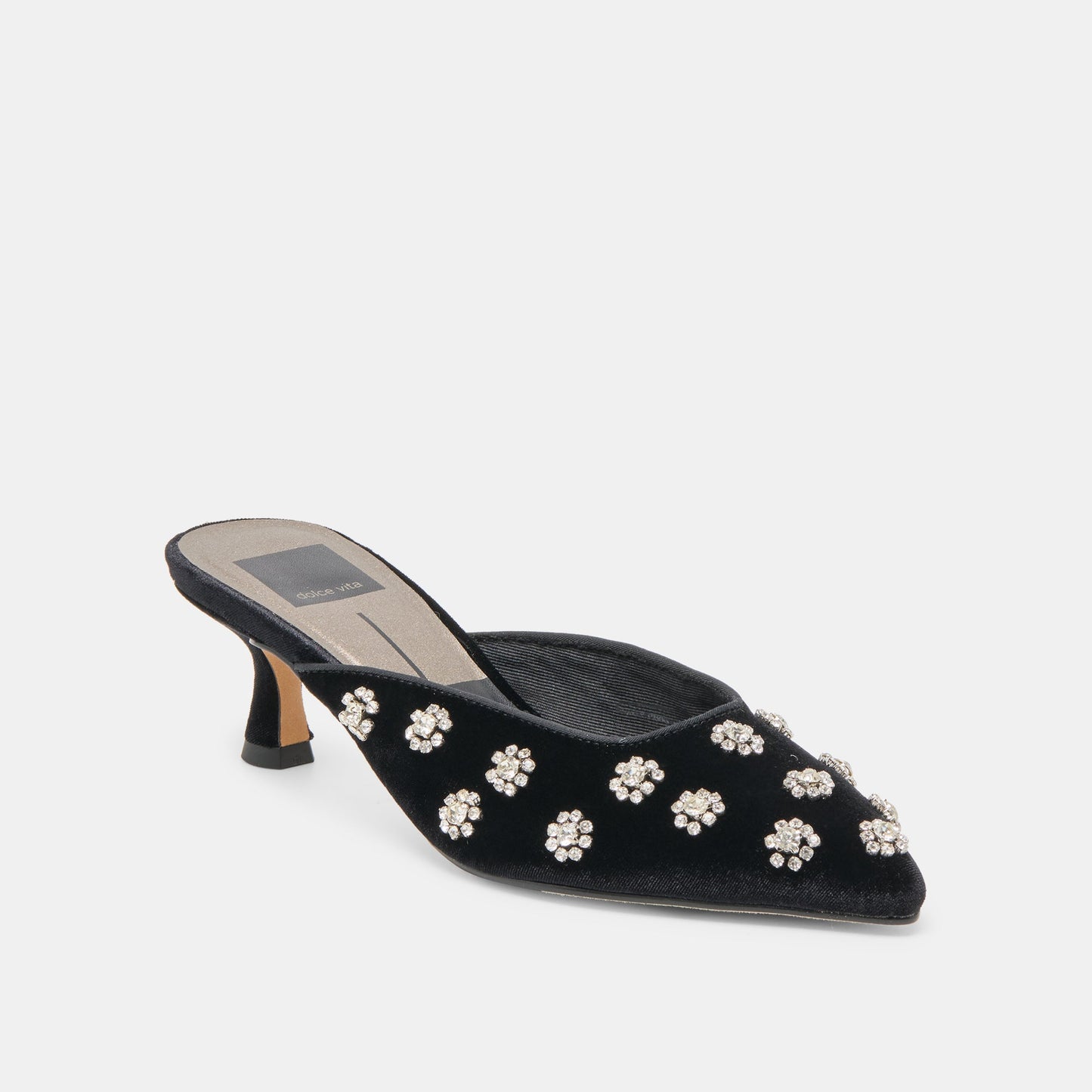 Dolce Vita Clara Nero Velvet Heels