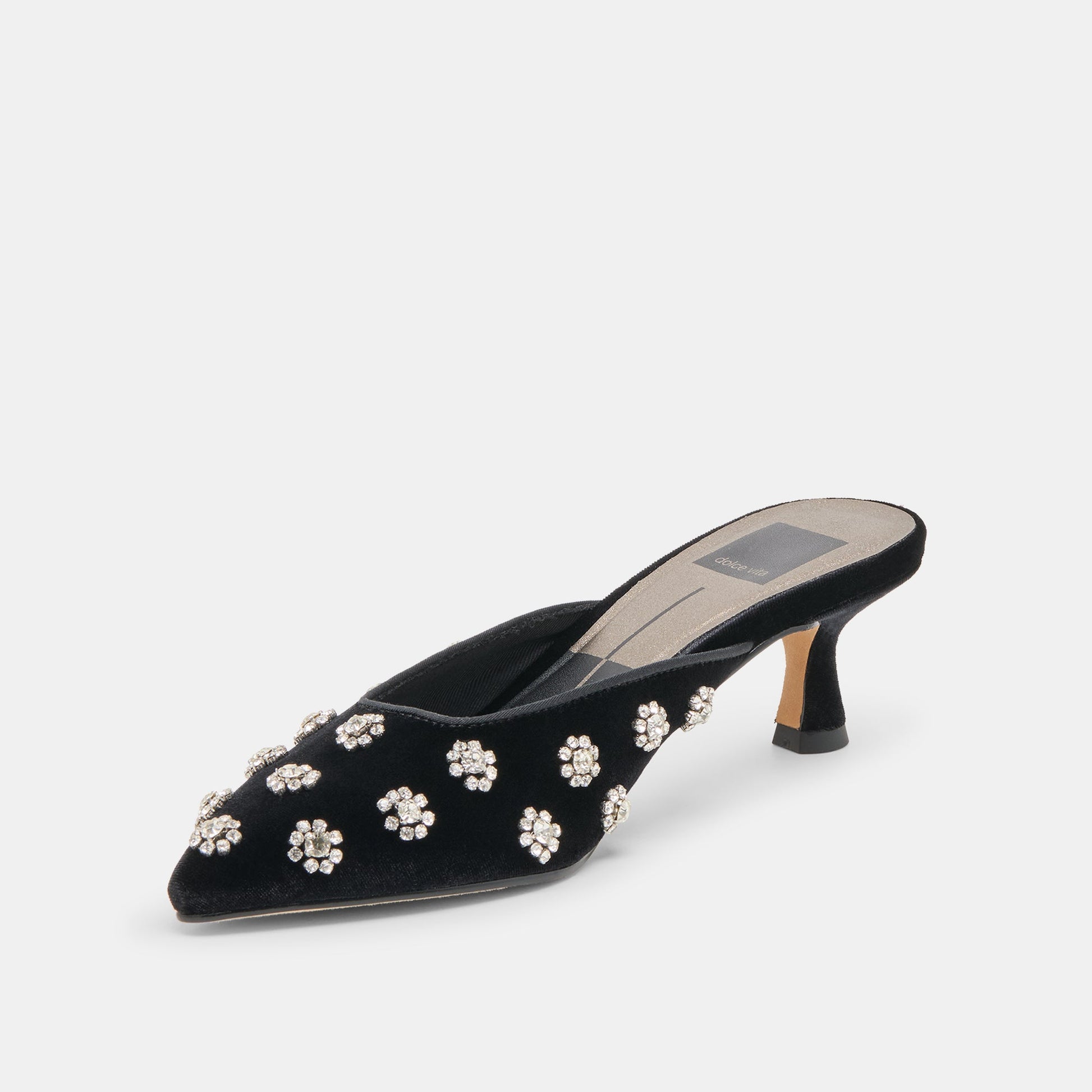 Dolce Vita Clara Nero Velvet Heels