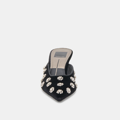 Dolce Vita Clara Nero Velvet Heels