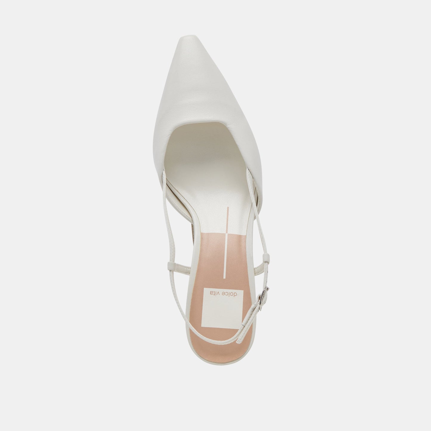 Dolce Vita Odela White Leather Heels
