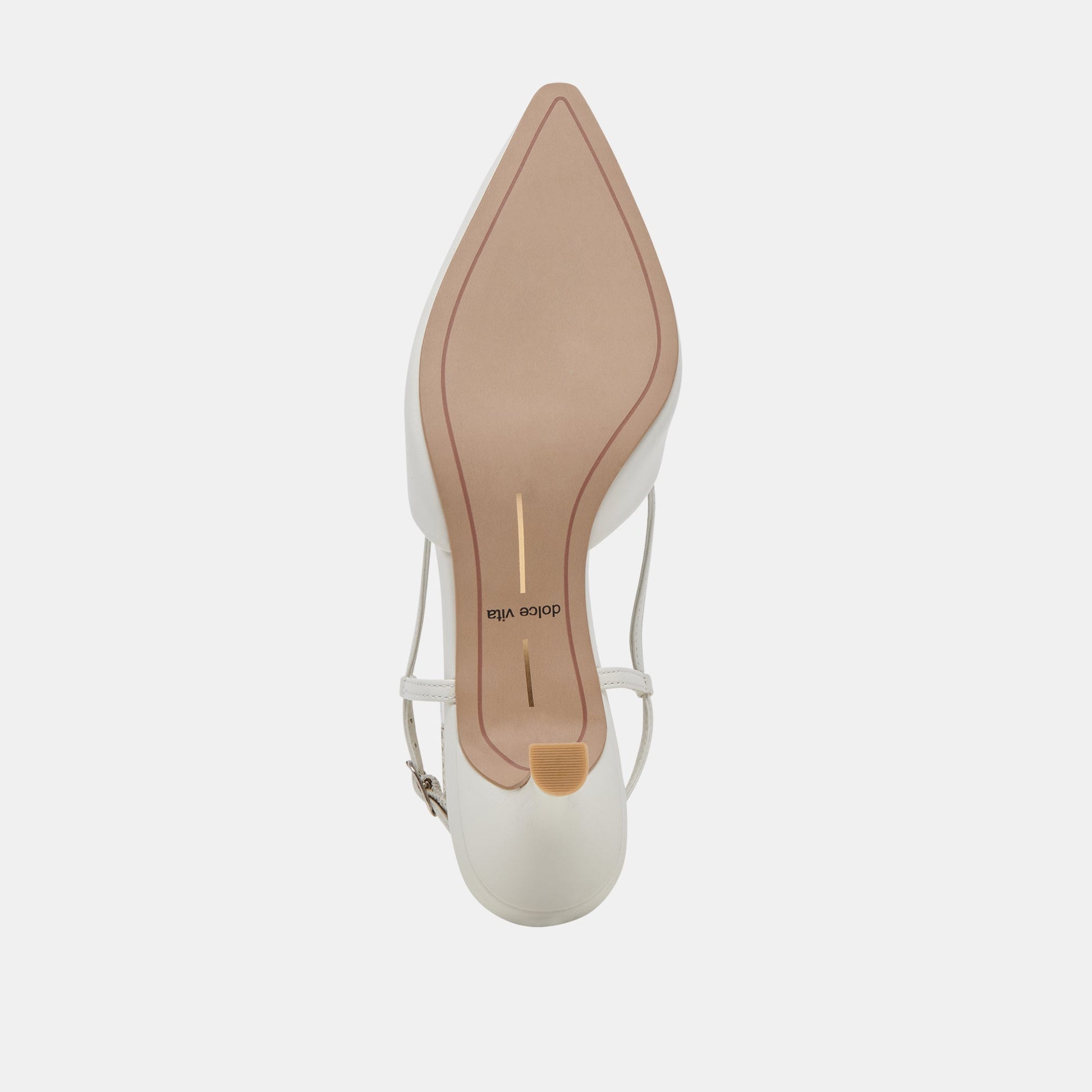 Dolce Vita Odela White Leather Heels
