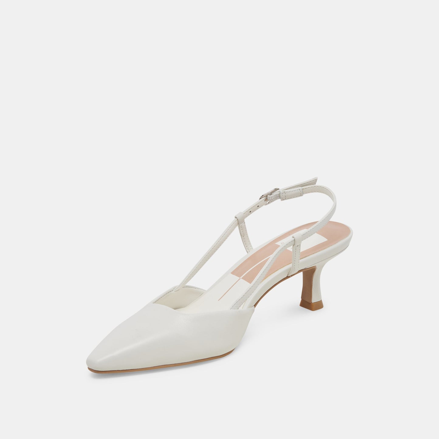 Dolce Vita Odela White Leather Heels