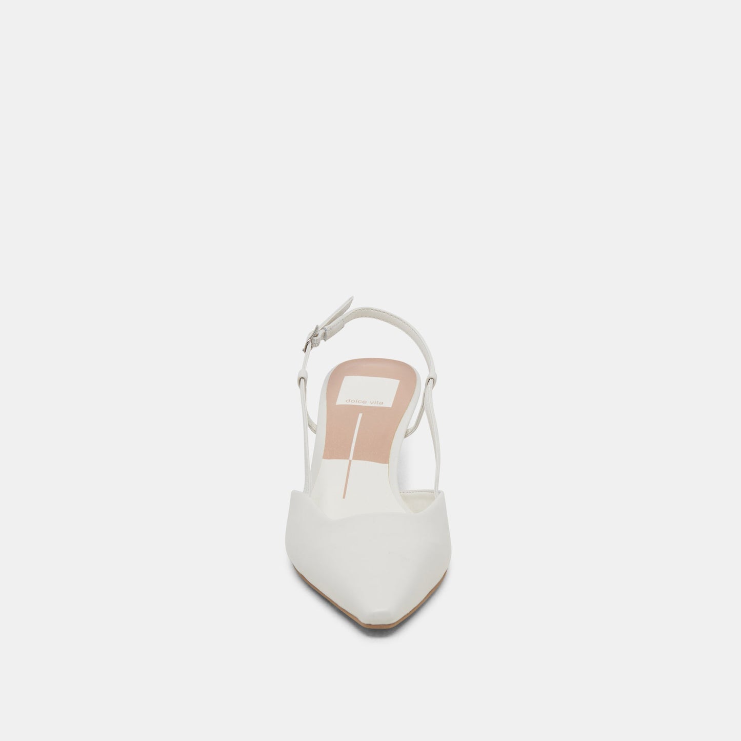 Dolce Vita Odela White Leather Heels