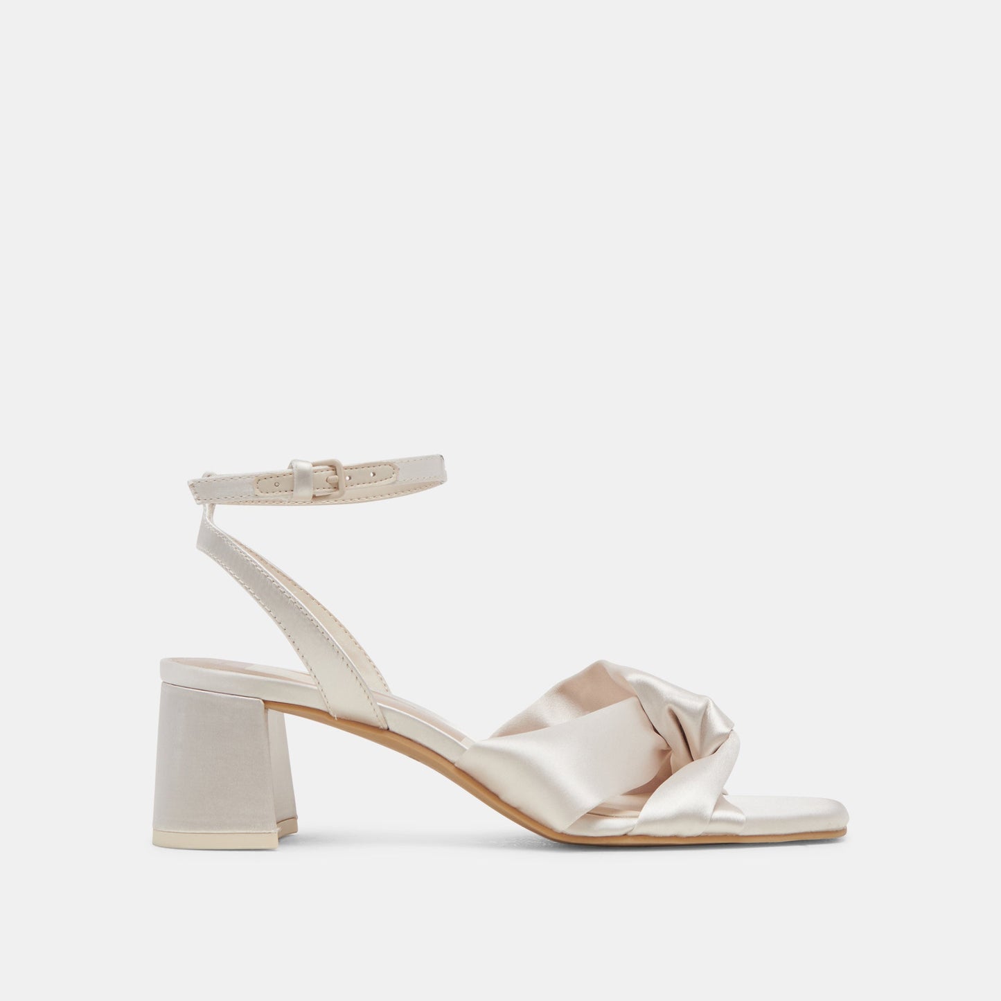 Dolce Vita Brenna Ivory Satin Heels