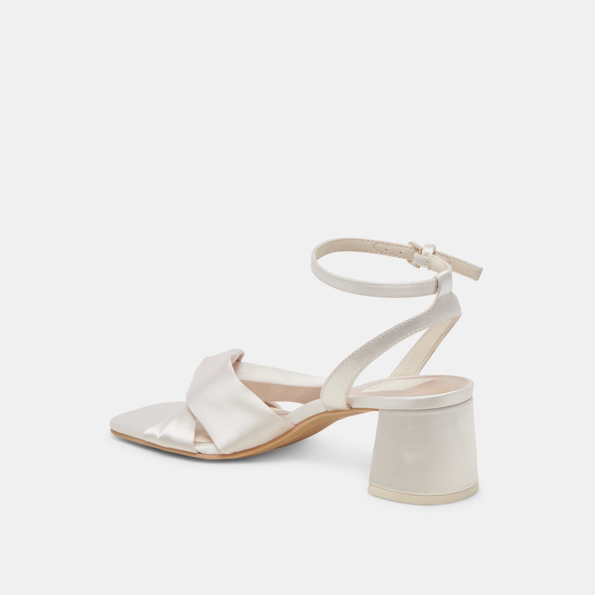Dolce Vita Brenna Ivory Satin Heels
