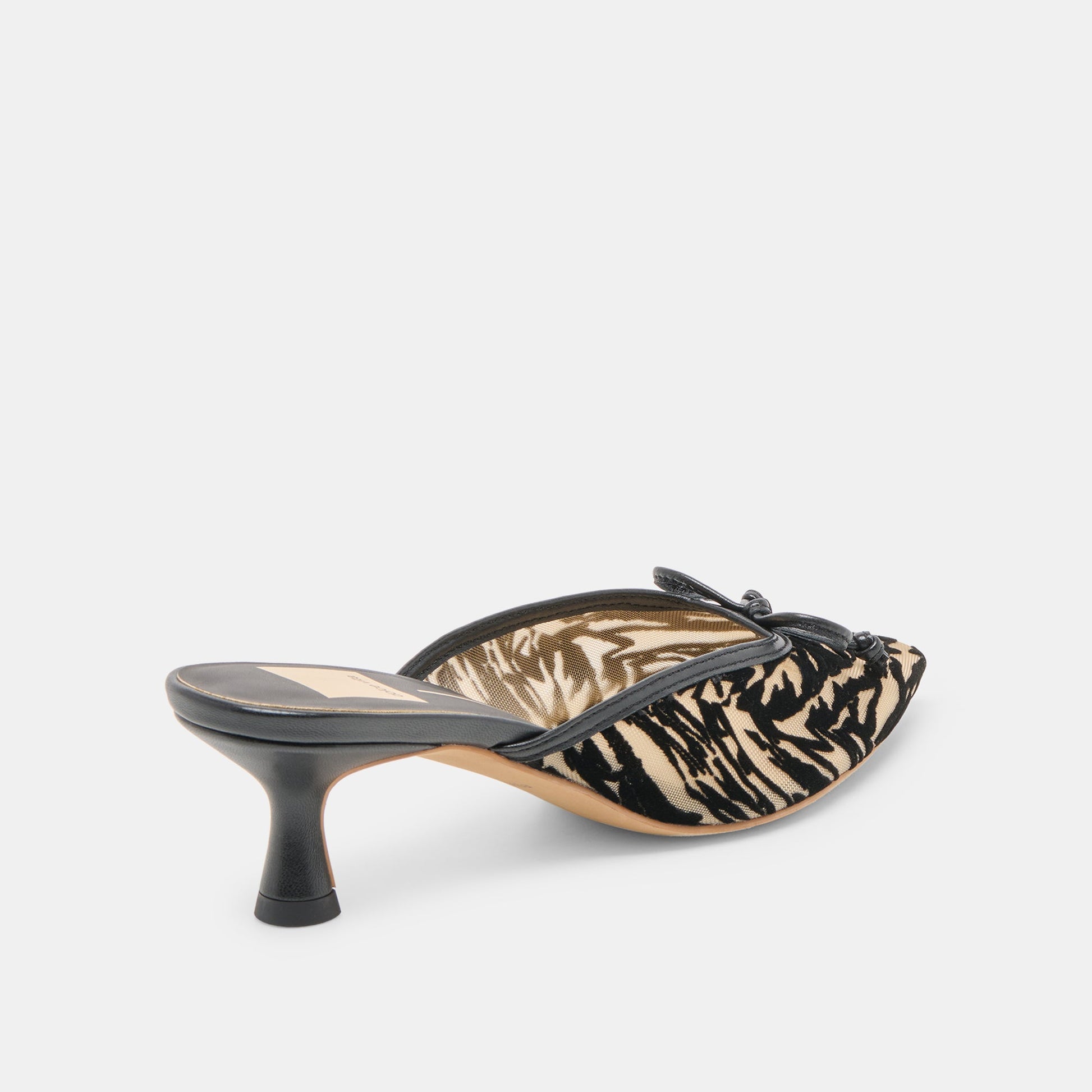 Dolce Vita Cleo Zebra Velvet Mesh Heels