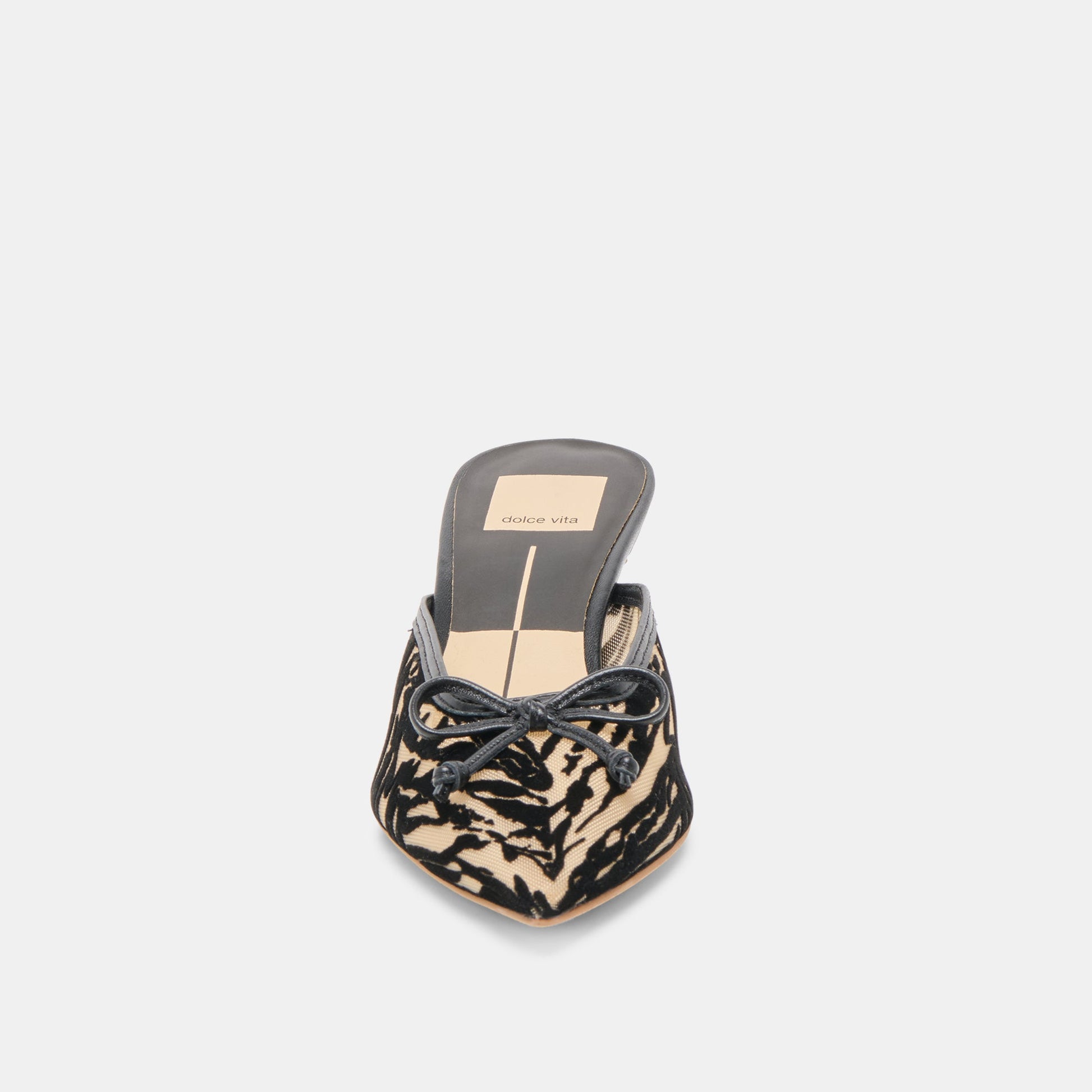 Dolce Vita Cleo Zebra Velvet Mesh Heels