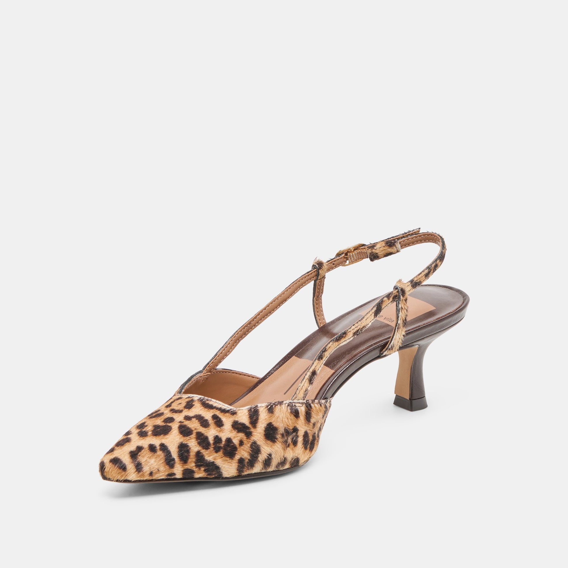 Dolce Vita Odela Dk Leopard Calf Hair Heels