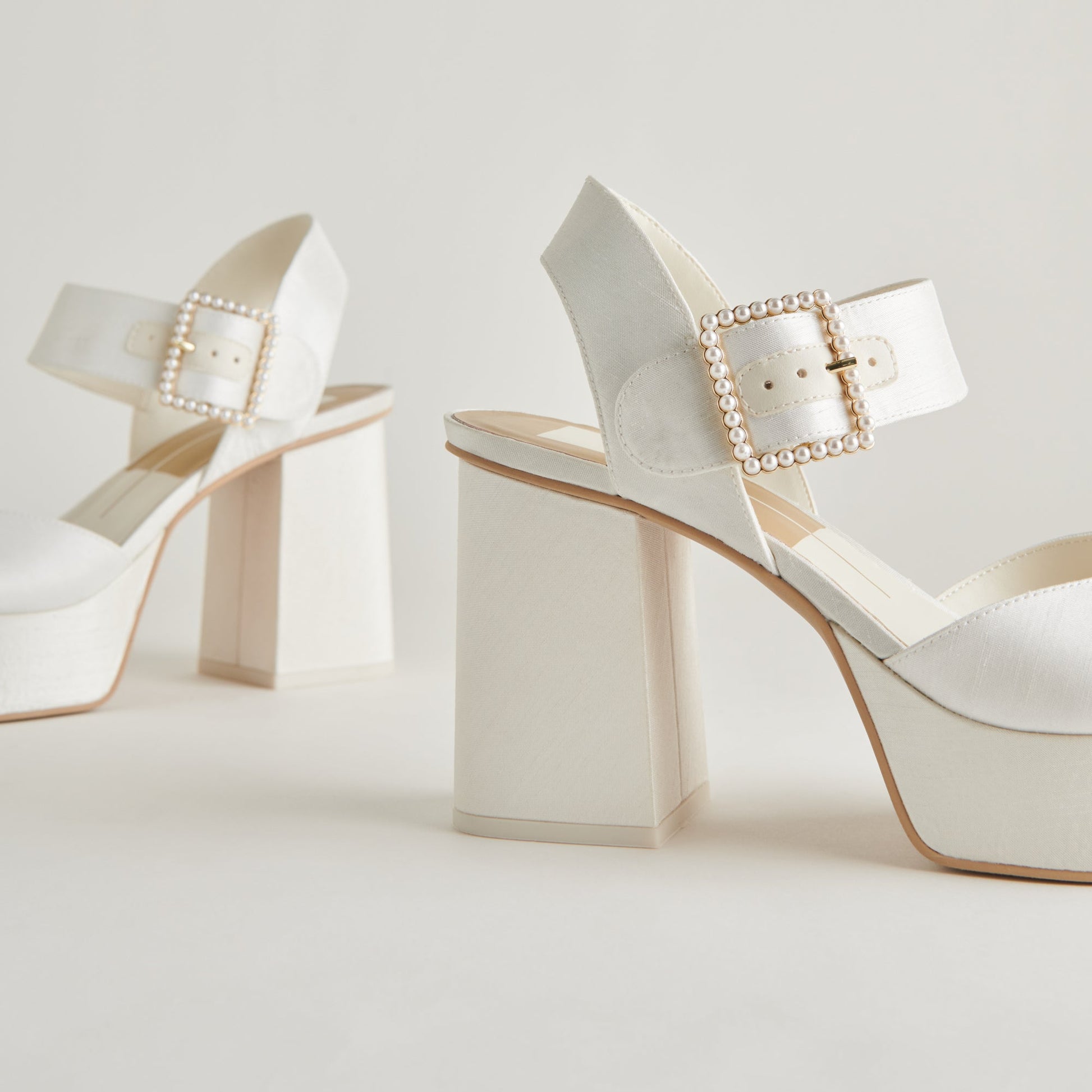Dolce Vita Bobby Pearl White Pearl Heels