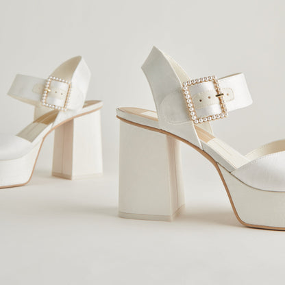 Dolce Vita Bobby Pearl White Pearl Heels