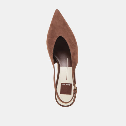 Dolce Vita Alenna Dk Brown Suede Heels