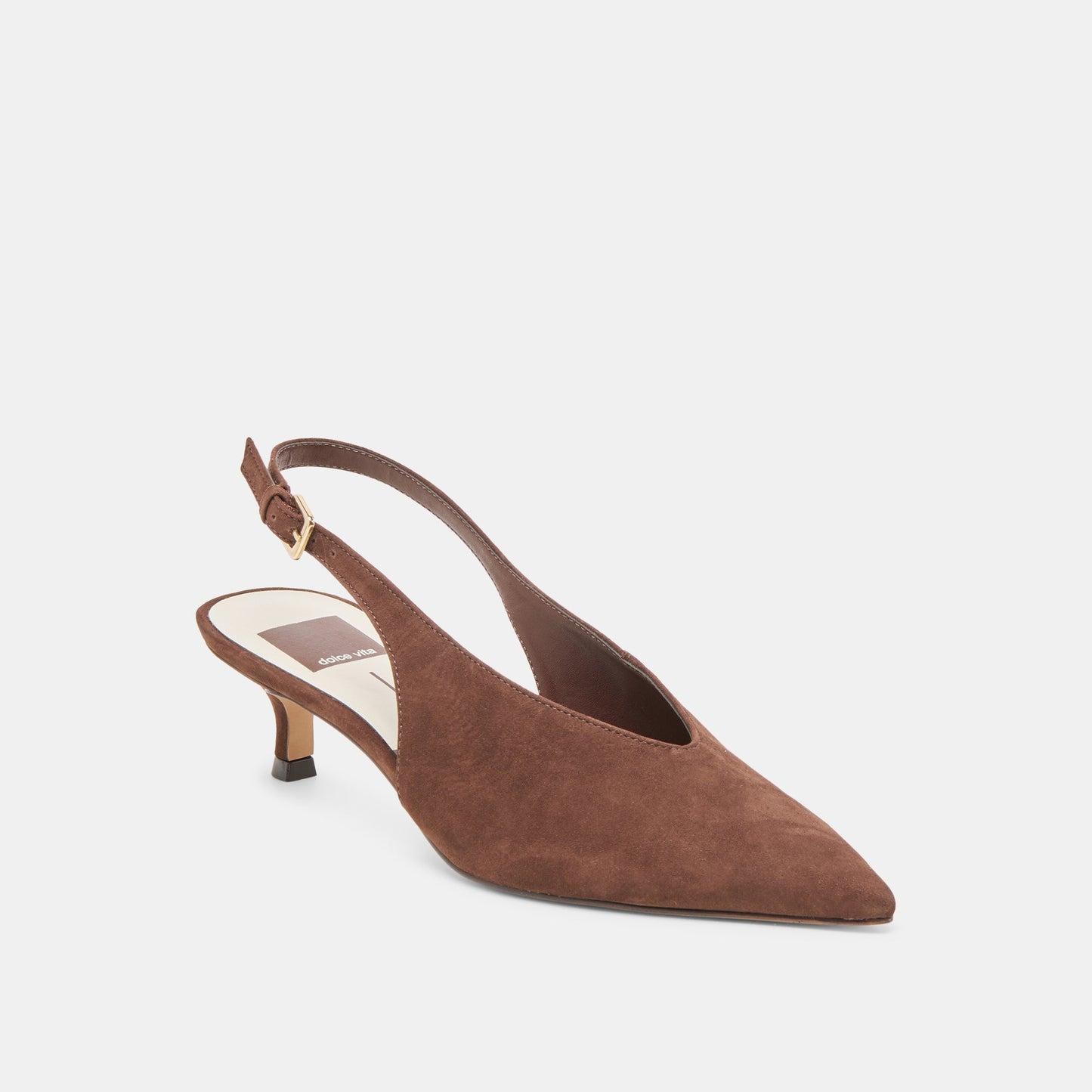 Dolce Vita Alenna Dk Brown Suede Heels