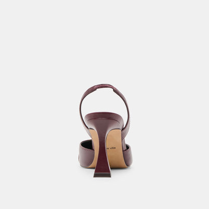Dolce Vita Malik Cranberry Crinkle Patent Heels