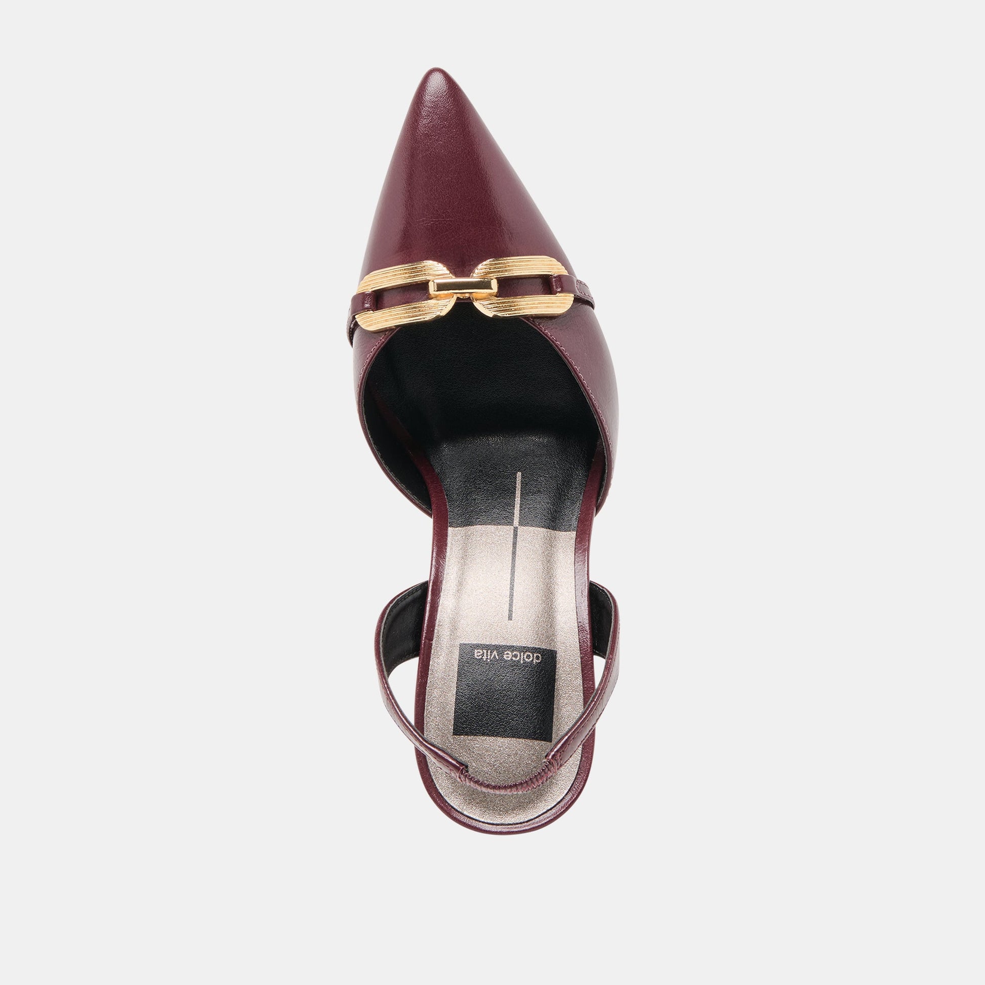 Dolce Vita Malik Cranberry Crinkle Patent Heels