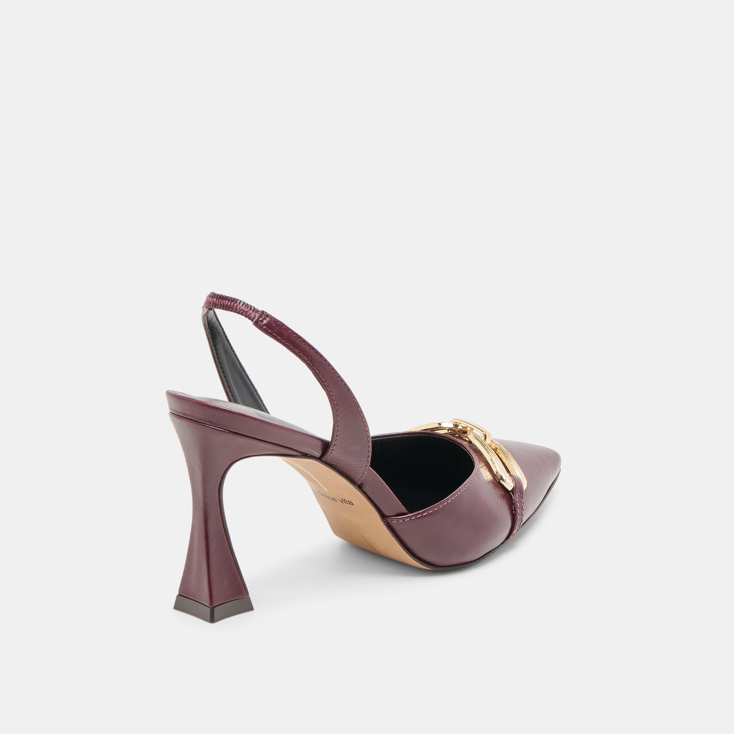 Dolce Vita Malik Cranberry Crinkle Patent Heels