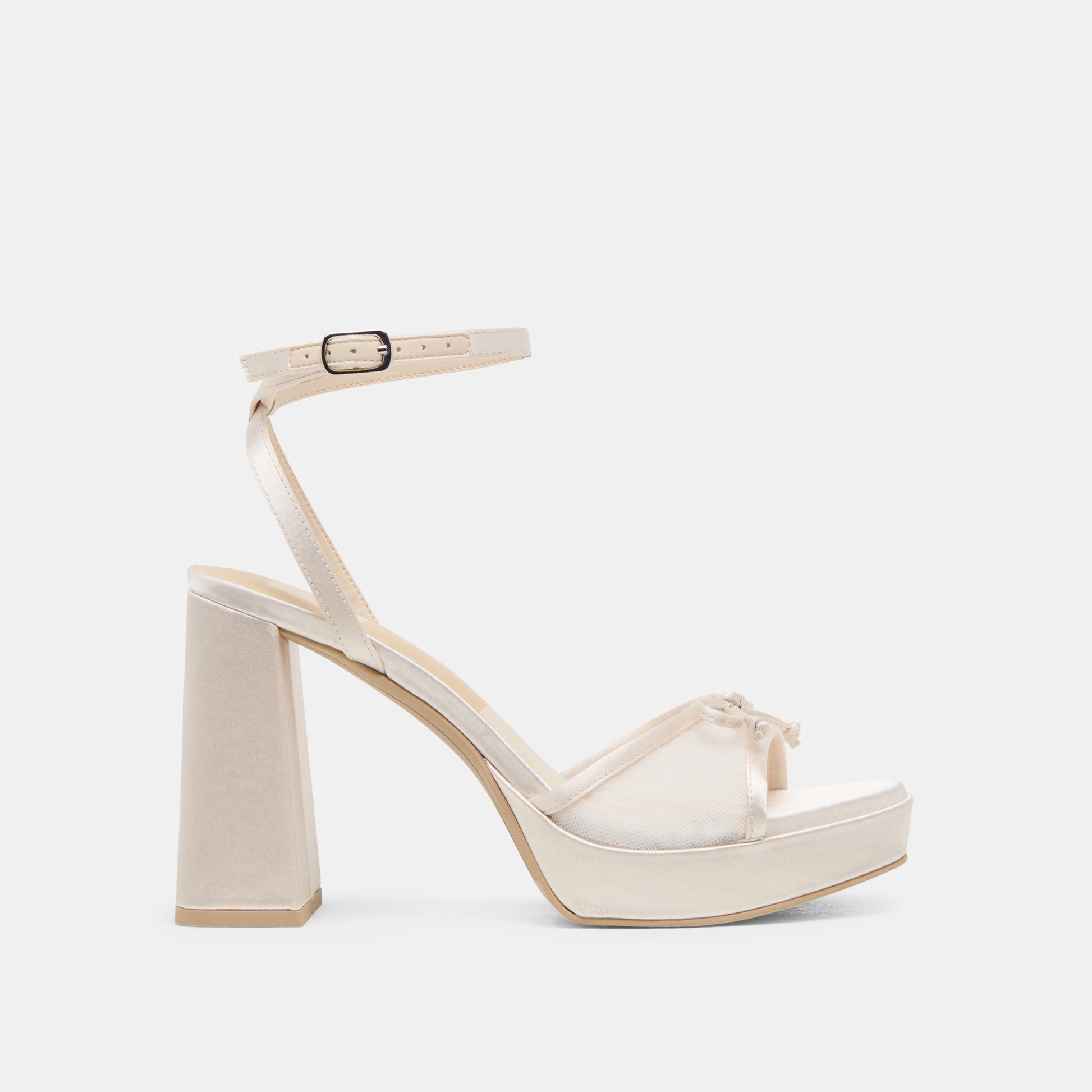 Dolce Vita Pandor White Tulle Heels
