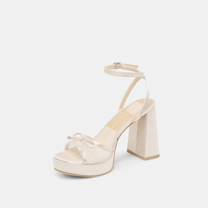 Dolce Vita Pandor White Tulle Heels