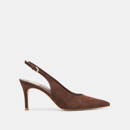 Dolce Vita Elasi Dk Brown Nubuck Heels