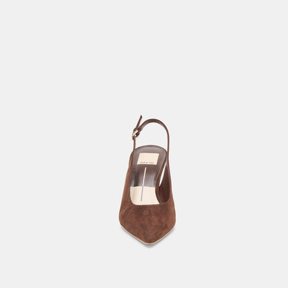 Dolce Vita Elasi Dk Brown Nubuck Heels