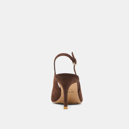Dolce Vita Elasi Dk Brown Nubuck Heels