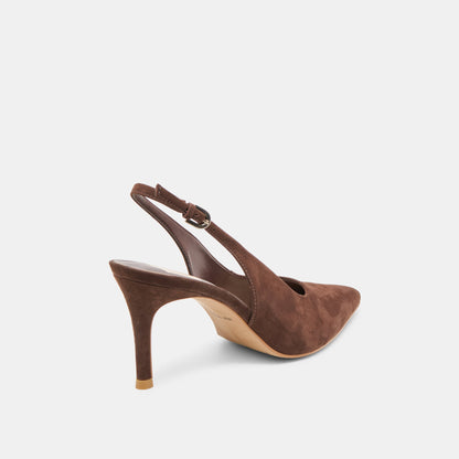 Dolce Vita Elasi Dk Brown Nubuck Heels
