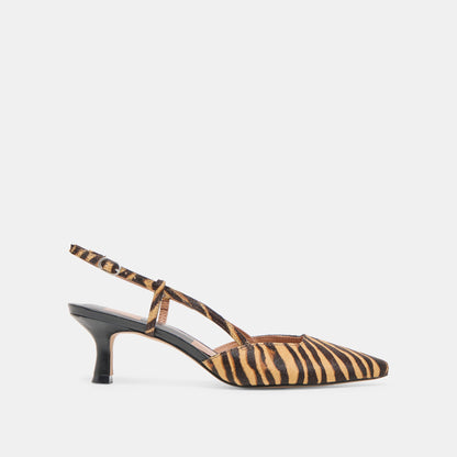 Dolce Vita Odela Tiger Calf Hair Heels