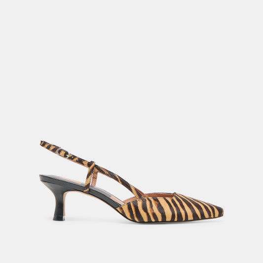 Dolce Vita Odela Tiger Calf Hair Heels