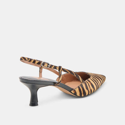 Dolce Vita Odela Tiger Calf Hair Heels