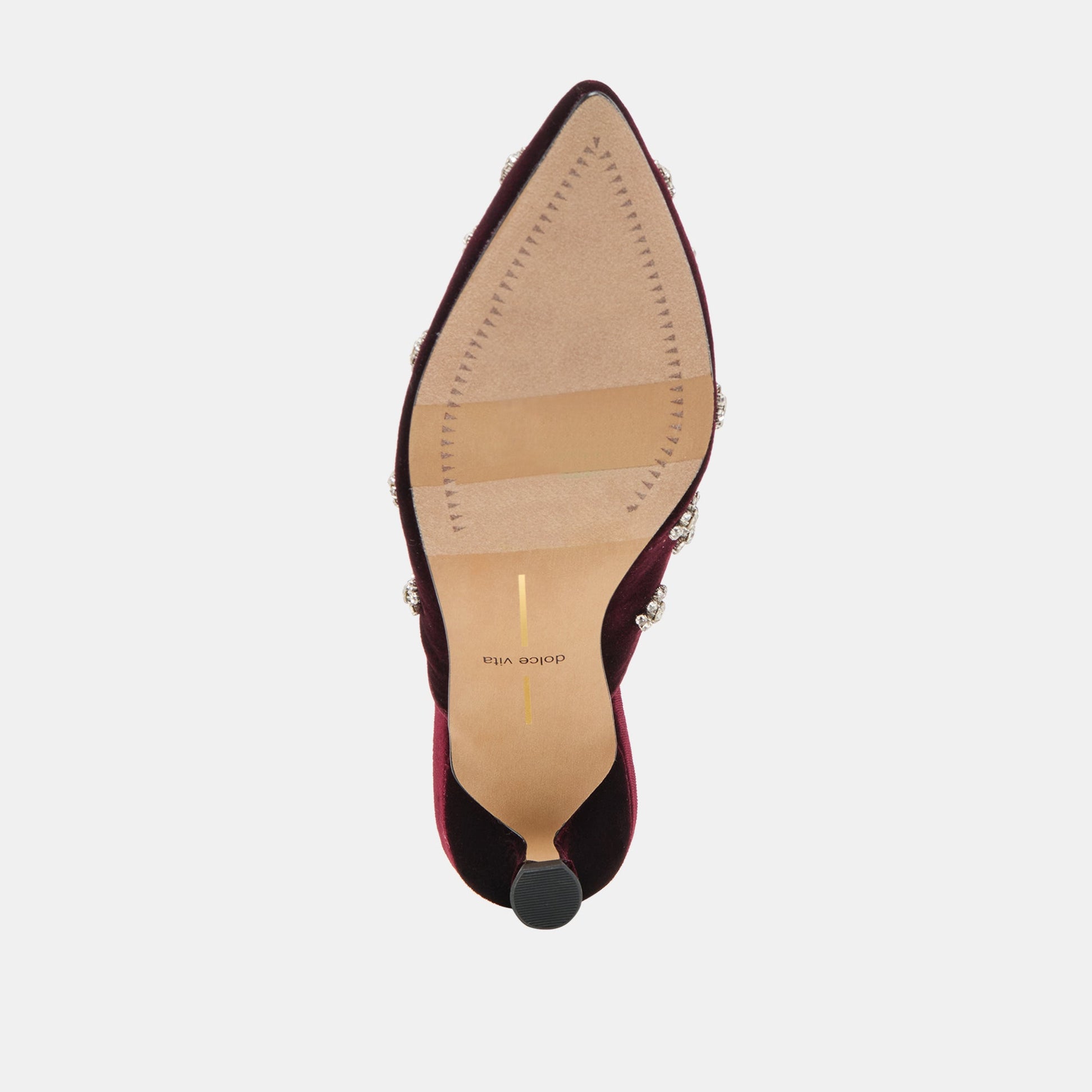 Dolce Vita Clara Bordeaux Velvet Heels