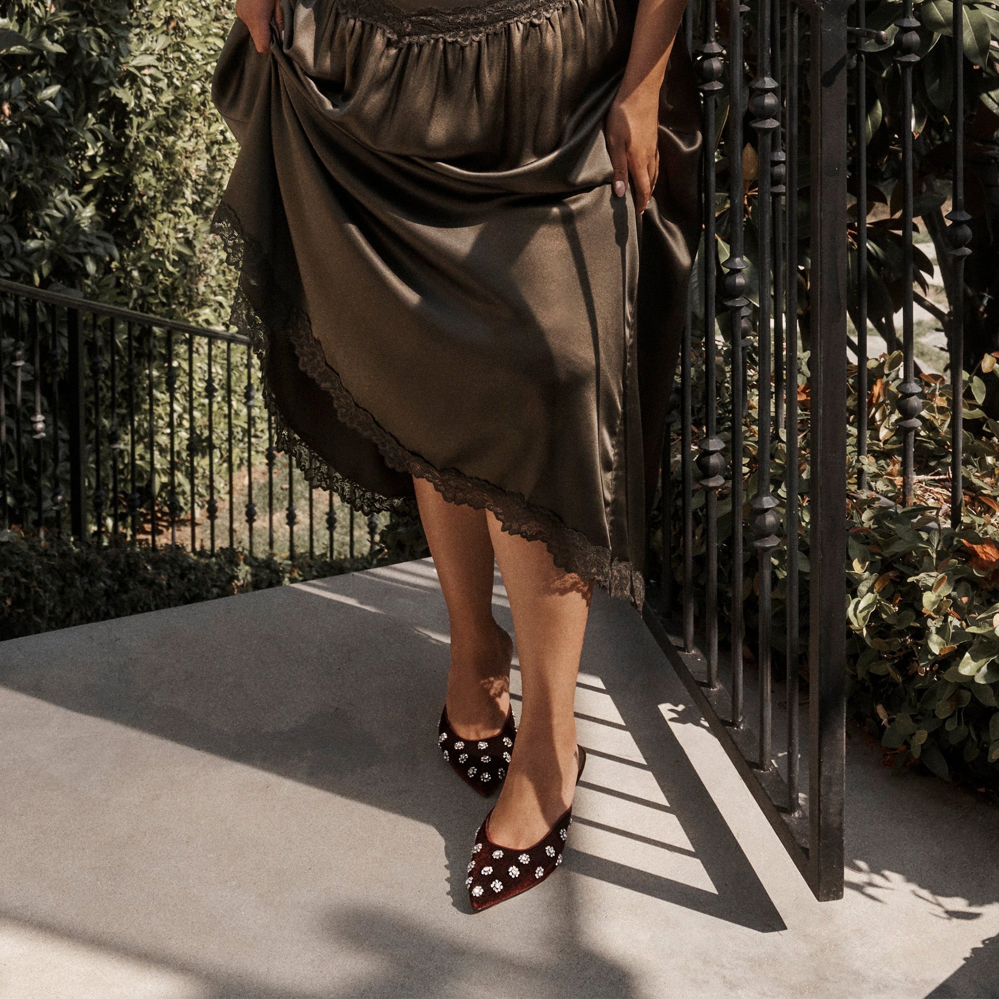 Dolce Vita Clara Bordeaux Velvet Heels