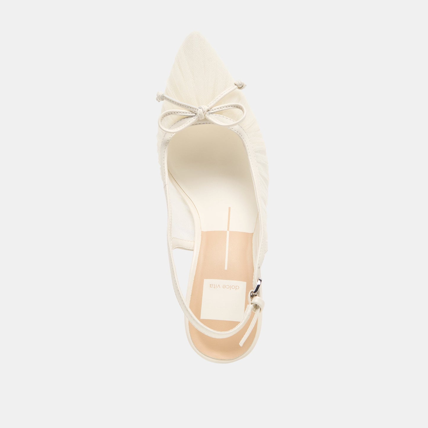 Dolce Vita Yela White Tulle Heels