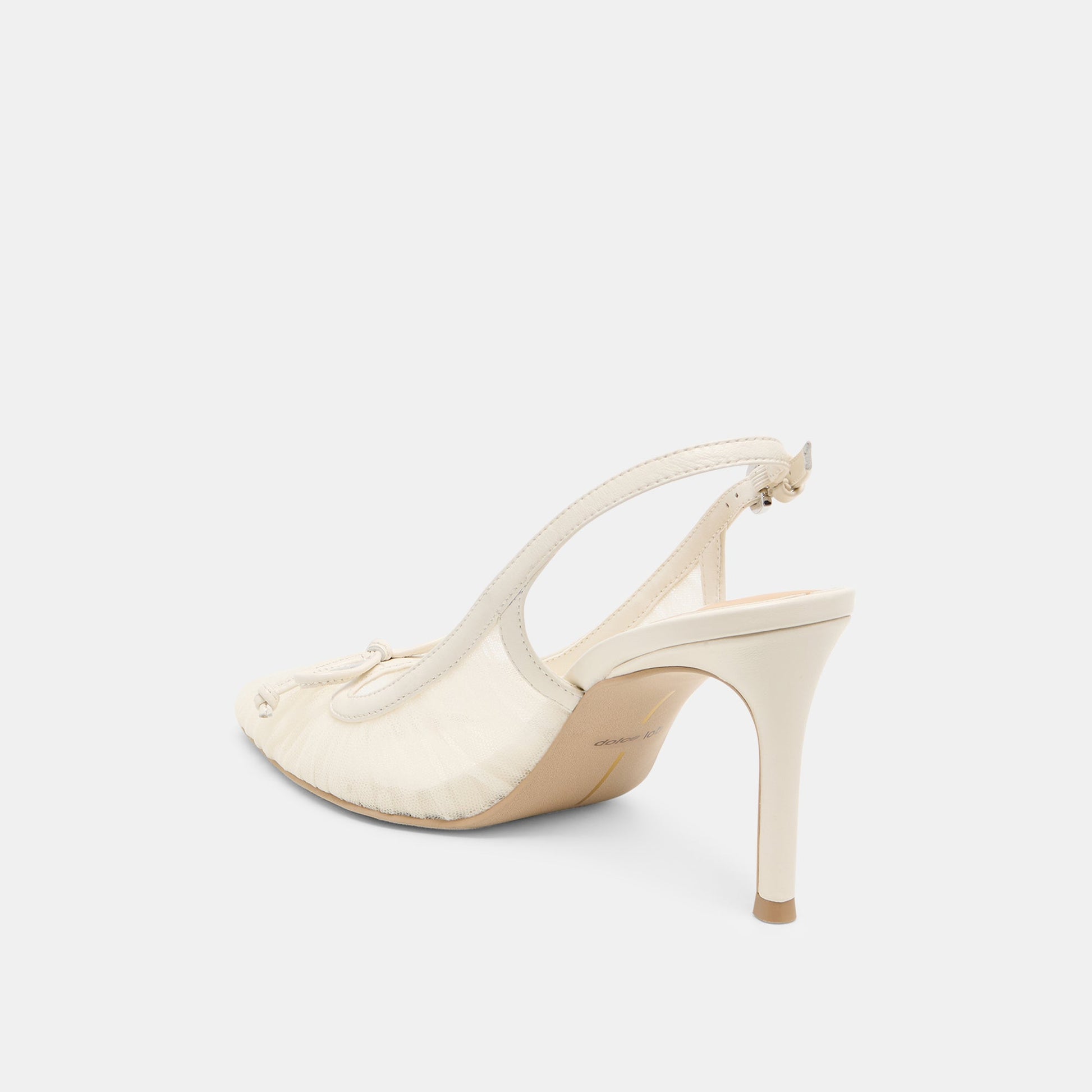 Dolce Vita Yela White Tulle Heels