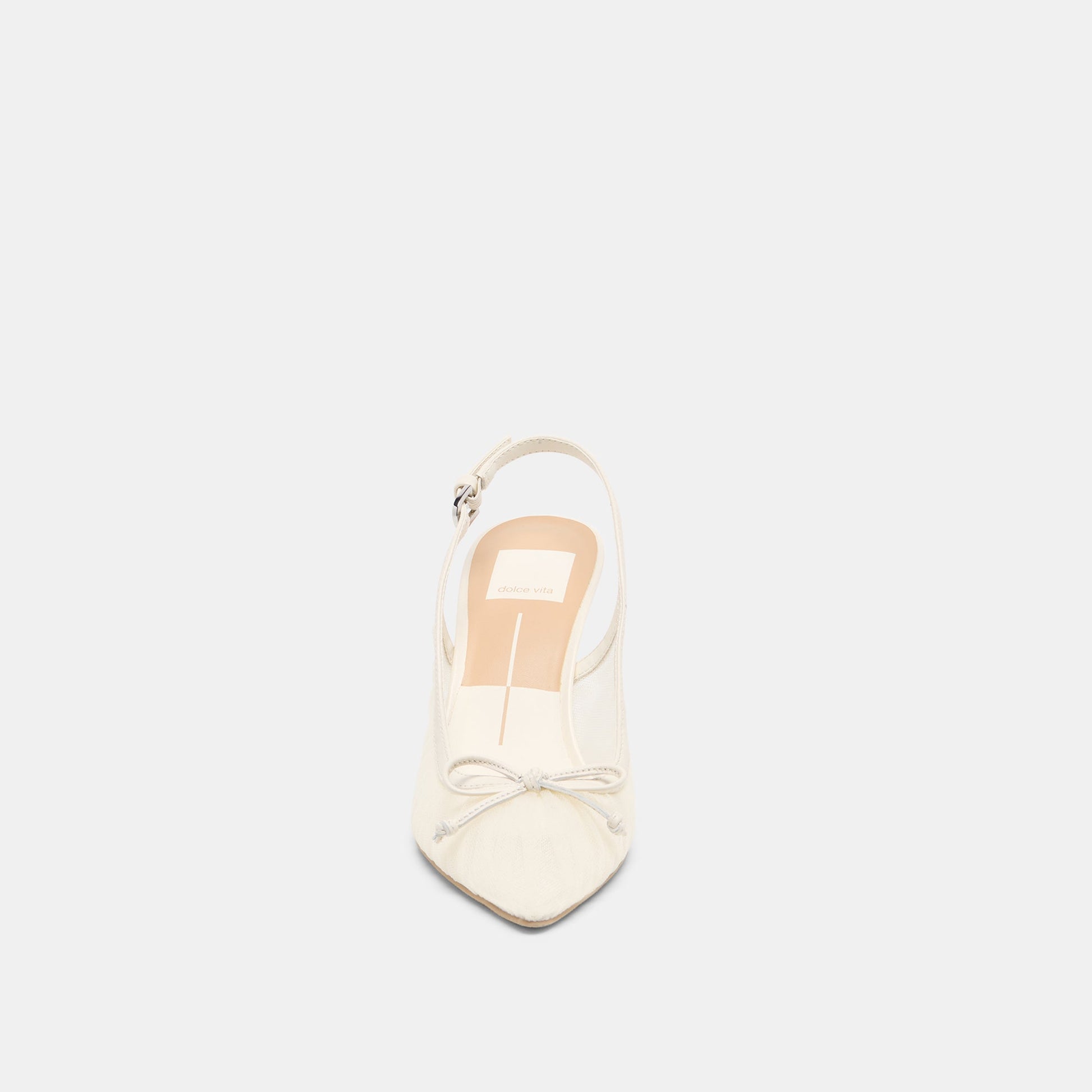 Dolce Vita Yela White Tulle Heels