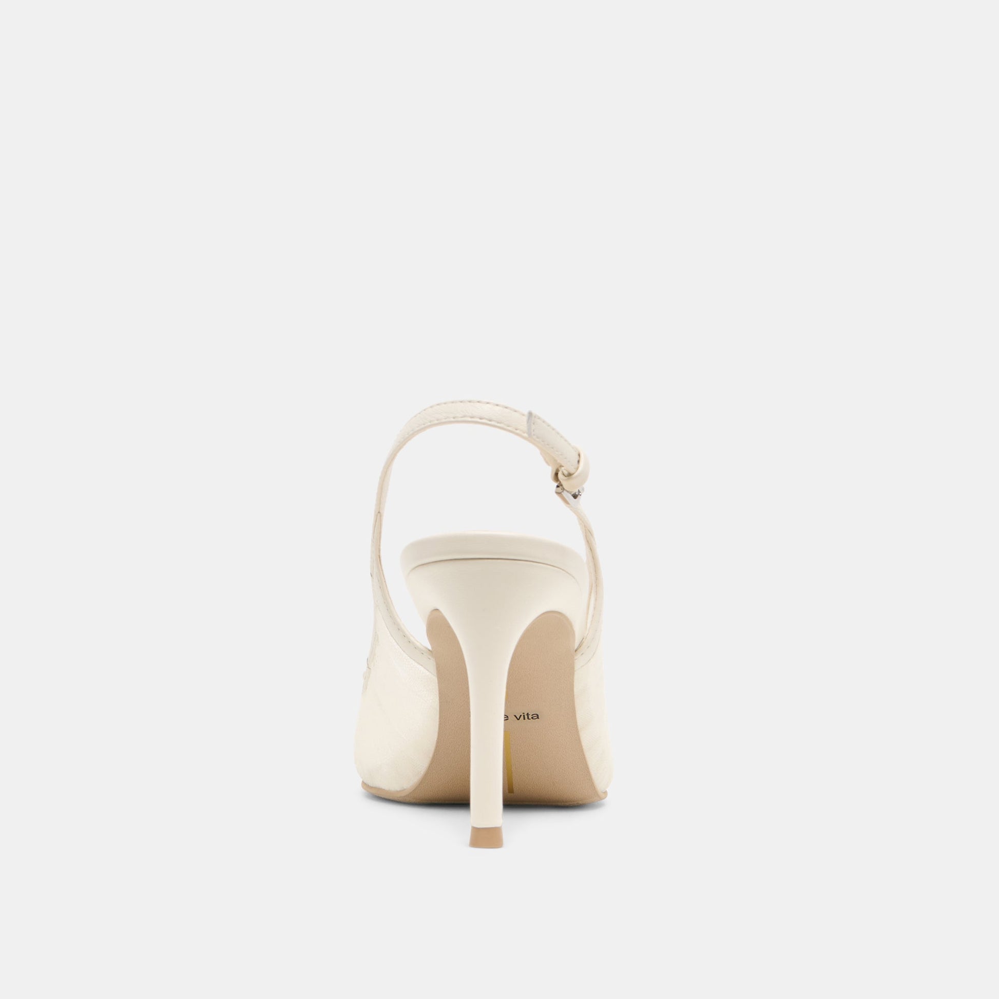Dolce Vita Yela White Tulle Heels
