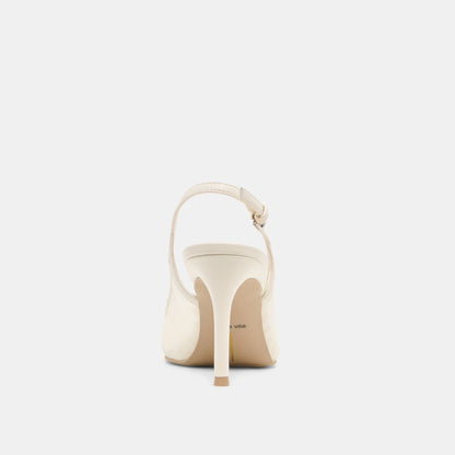 Dolce Vita Yela White Tulle Heels