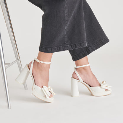 Dolce Vita PATTON HEELS IVORY SATIN