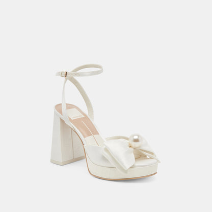 Dolce Vita PATTON HEELS IVORY SATIN