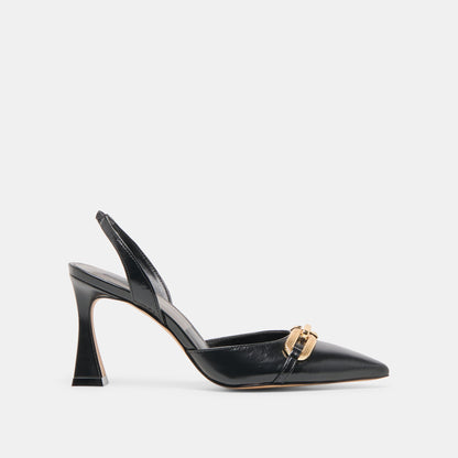 Dolce Vita Malik Midnight Crinkle Patent Heels