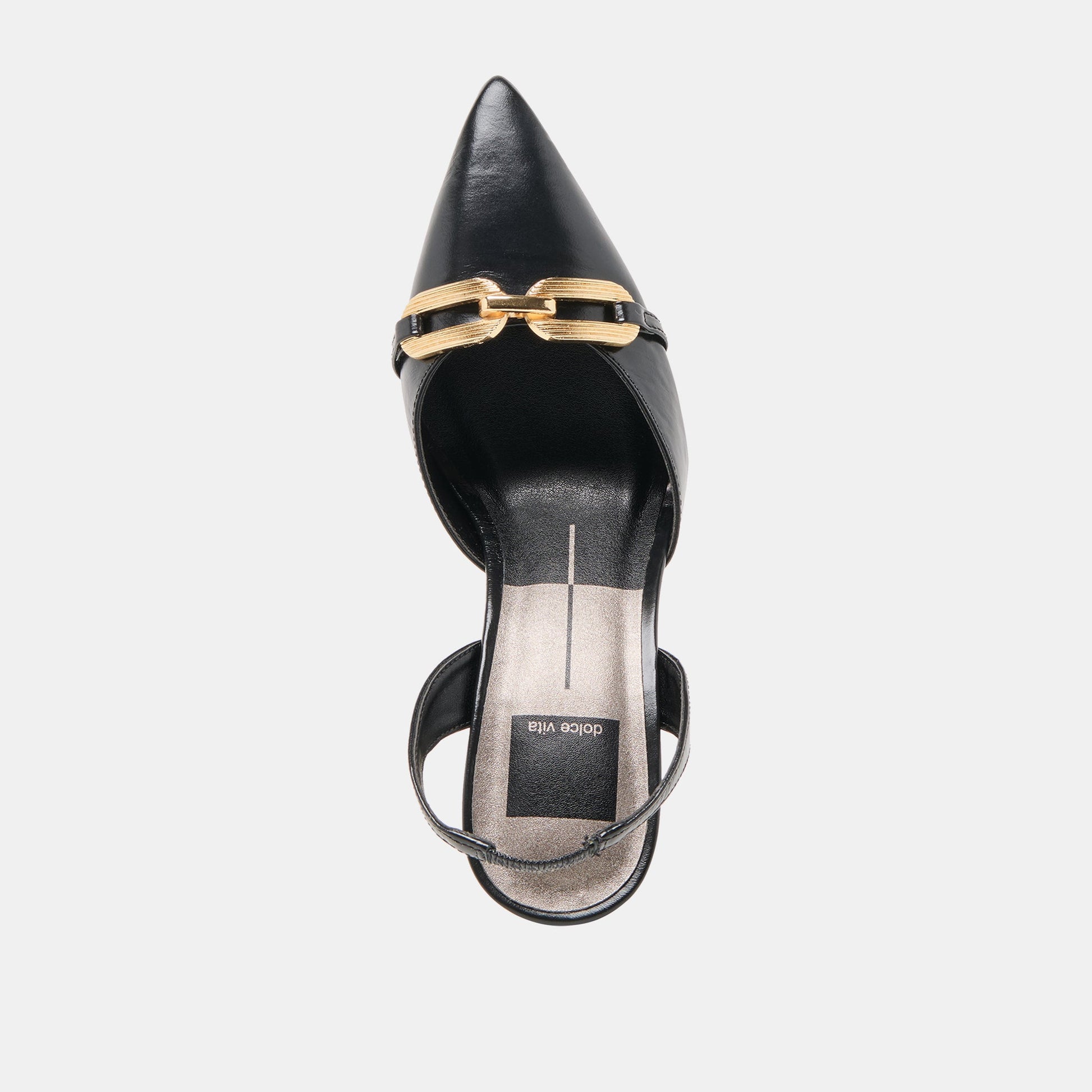 Dolce Vita Malik Midnight Crinkle Patent Heels