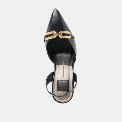 Dolce Vita Malik Midnight Crinkle Patent Heels