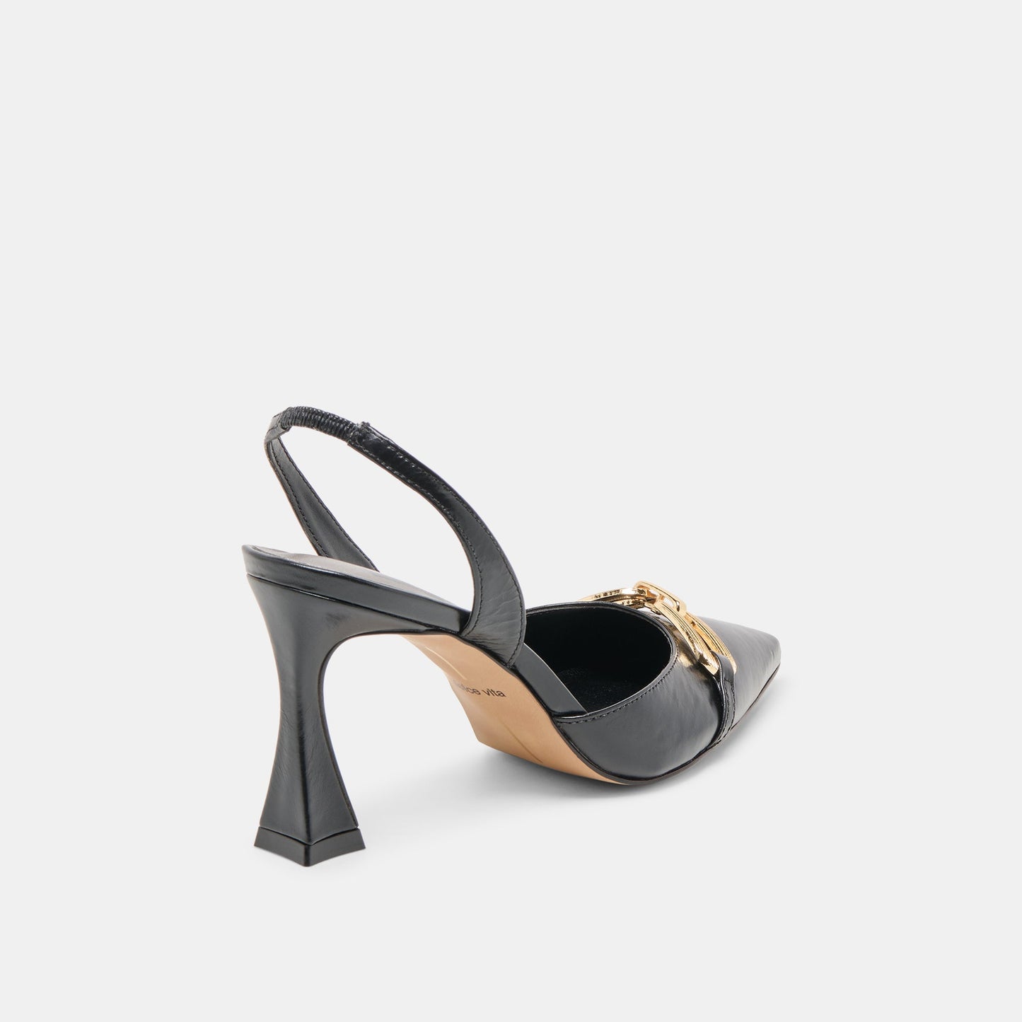 Dolce Vita Malik Midnight Crinkle Patent Heels