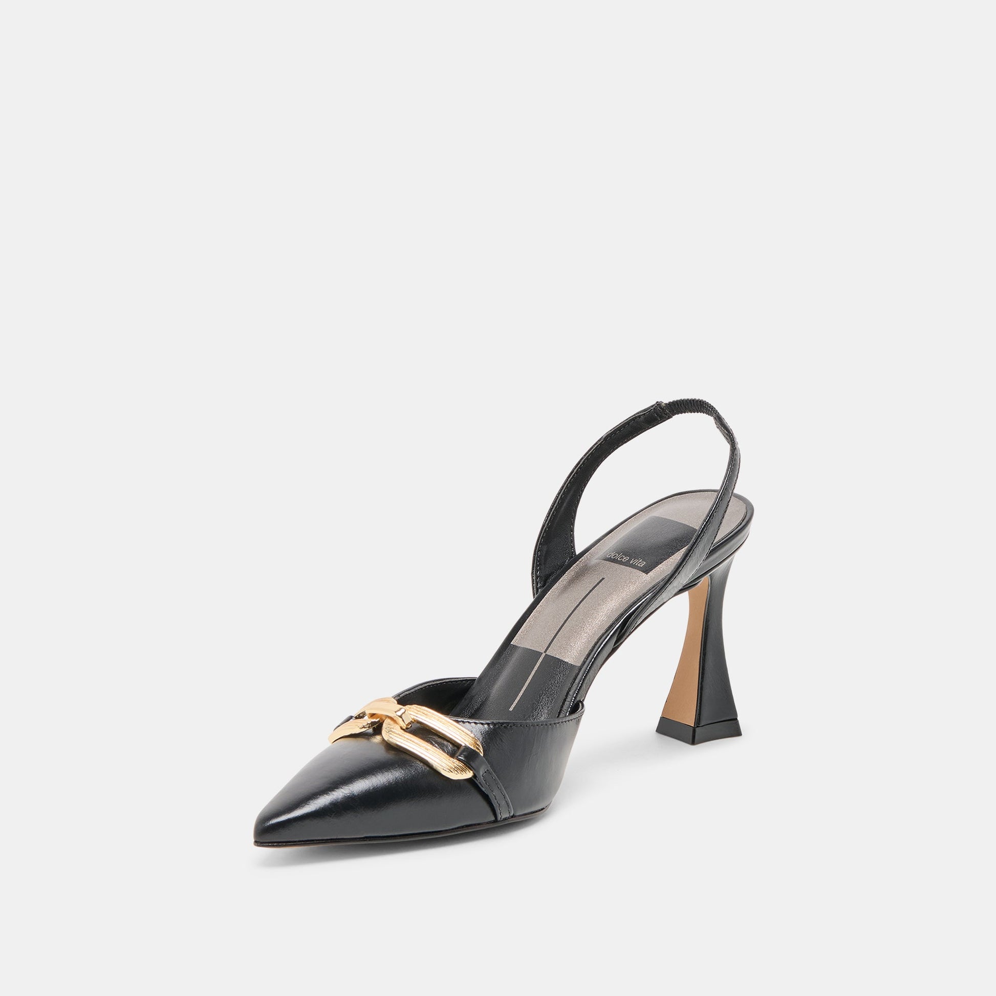 Dolce Vita Malik Midnight Crinkle Patent Heels