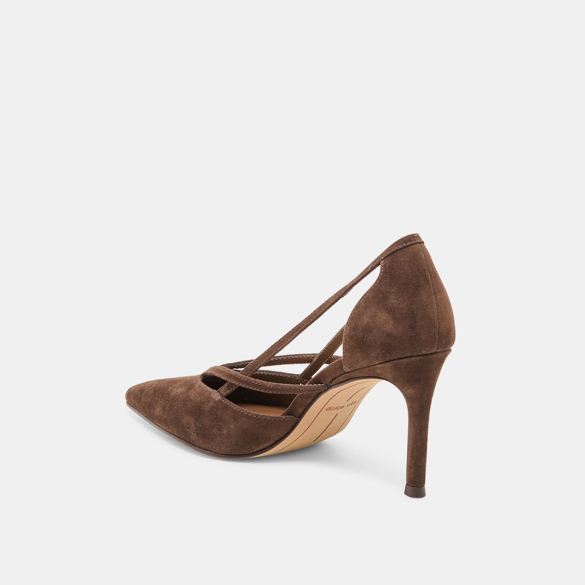Dolce Vita Kaine Dk Brown Suede Heels