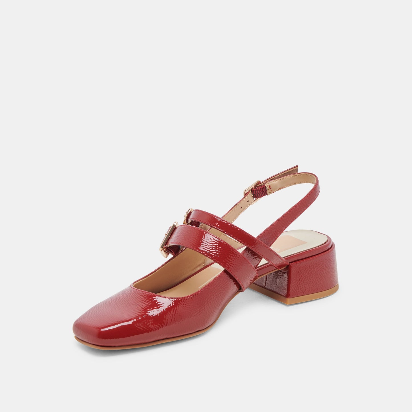 Dolce Vita PATZY HEELS CRIMSON CRINKLE PATENT LEATHER